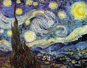 Vincent van Gogh: La notte stellata, New York Museum of Modern art.